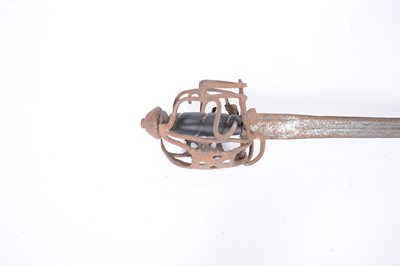 Lot 40 - Scottish basket hilted broadsword