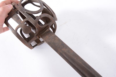 Lot 63 - Military basket hilted backsword