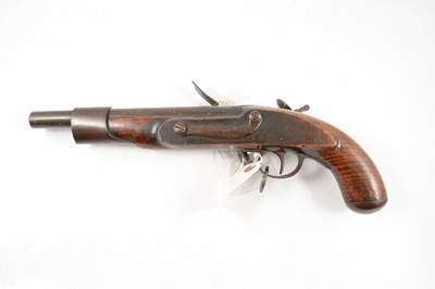 Lot 1 - Flintlock cavalry pistol