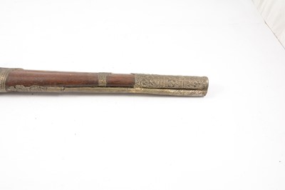 Lot 11 - Turkish long-barrel flintlock pistol