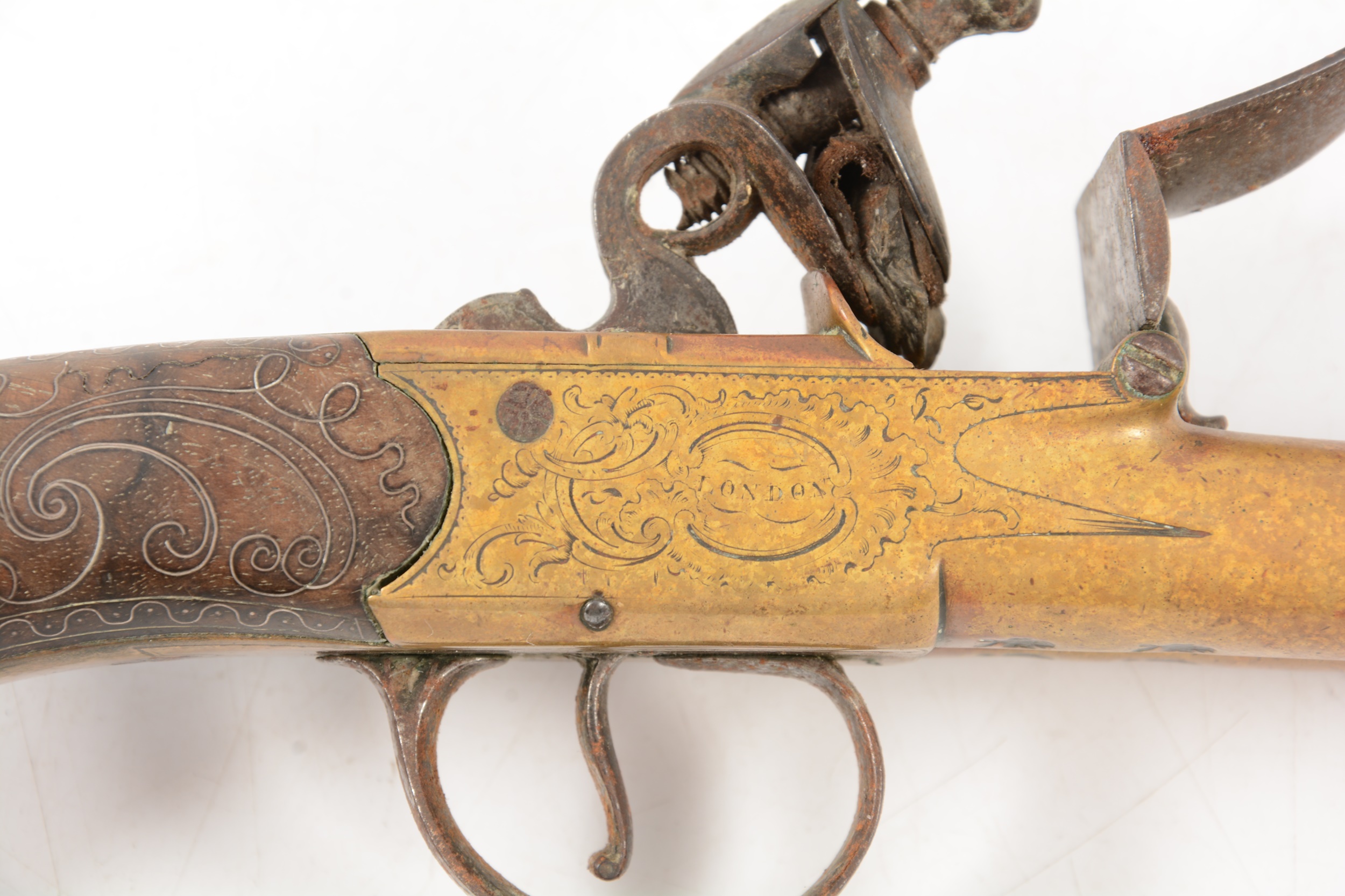 Lot 6 - Flintlock boxlock side-by-side double barrel