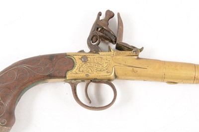 Lot 5 - Flintlock boxlock pocket pistol