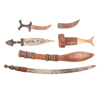 Lot 161 - Four North African edged weapons