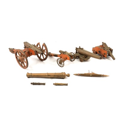 Lot 31 - Collection of model cannons