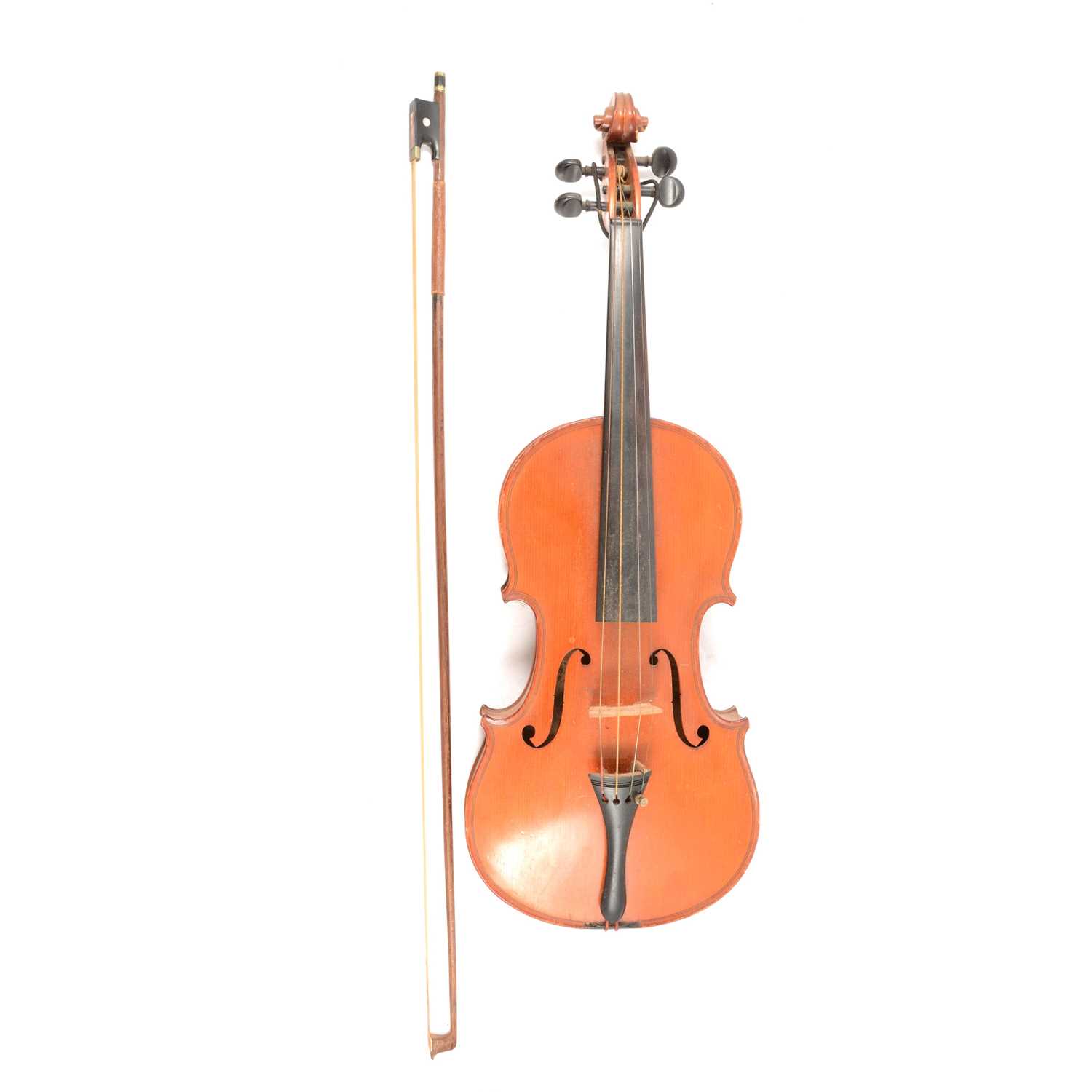 Lot 151 - Violin and bow