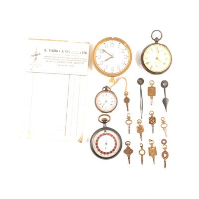 Lot 191 - Pocket watches and keys