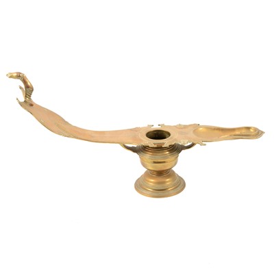 Lot 107 - Persian brass ink stand