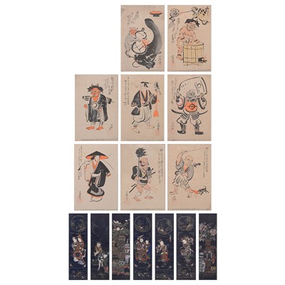 Lot 117 - Japanese prints and Chinese scroll pictures