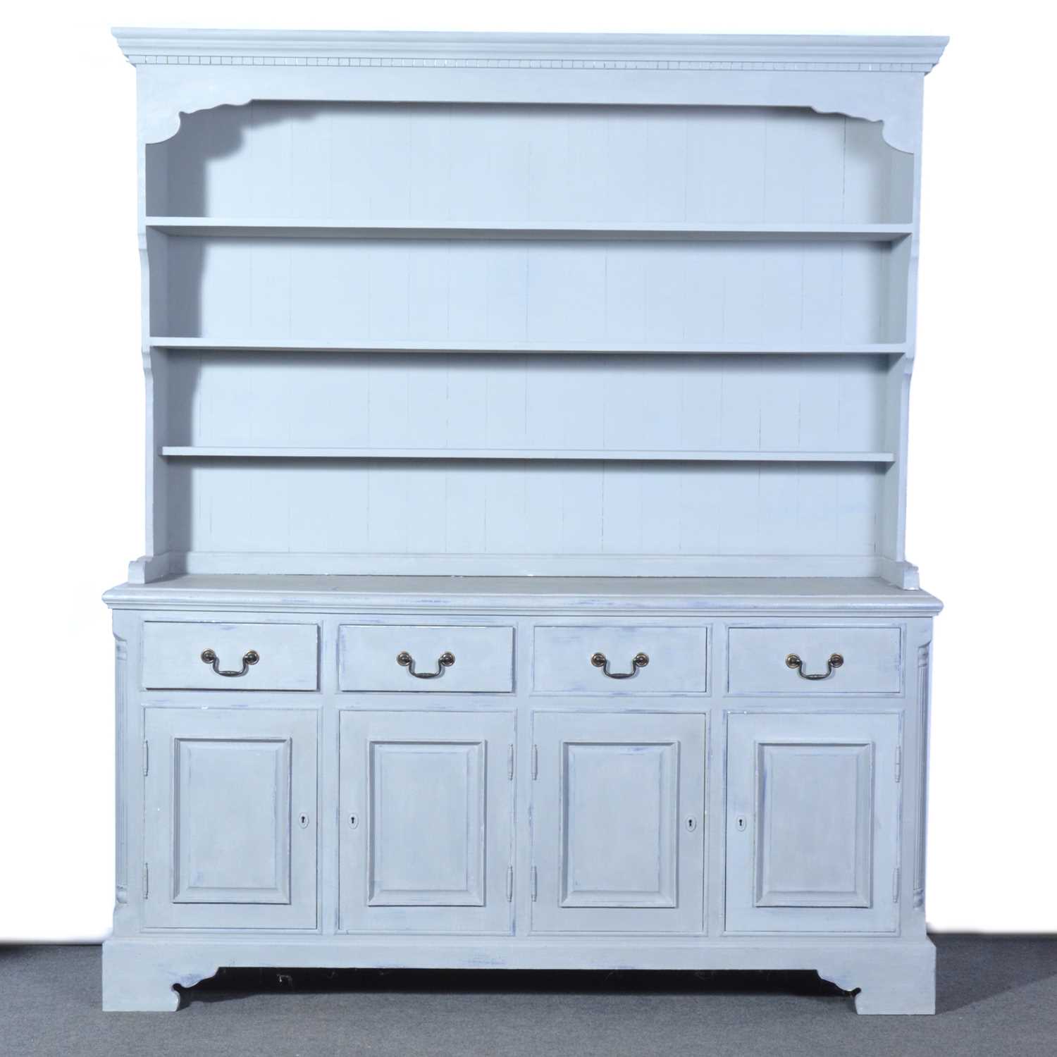 Lot 503 - Large modern painted pine dresser