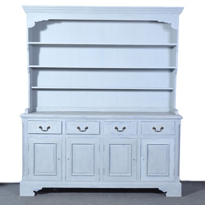 Lot 503 - Large modern painted pine dresser