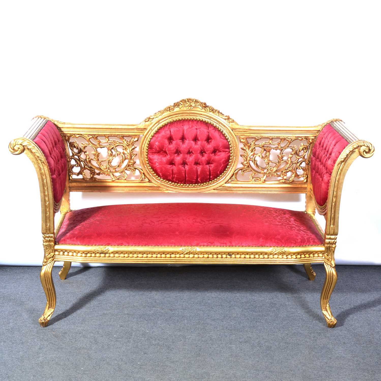 Lot 553 - Modern French settee