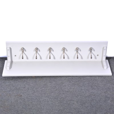 Lot 534 - Modern coat hook/shelf, by the Cotswold Company