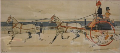 Lot 445 - After Cecil Aldin, "Hyde Park" and "Brighton".