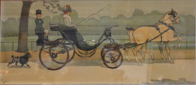Lot 445 - After Cecil Aldin, "Hyde Park" and "Brighton".