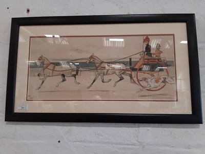 Lot 445 - After Cecil Aldin, "Hyde Park" and "Brighton".
