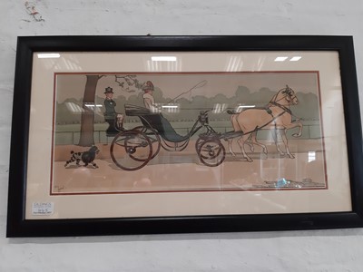 Lot 445 - After Cecil Aldin, "Hyde Park" and "Brighton".