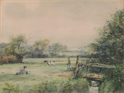 Lot 259 - Cecil J Thornton, Two Leicestershire landscapes