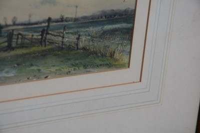 Lot 259 - Cecil J Thornton, Two Leicestershire landscapes