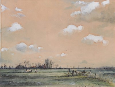 Lot 259 - Cecil J Thornton, Two Leicestershire landscapes