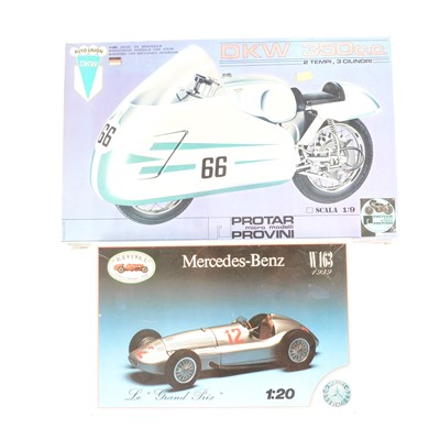 Lot 146 - Model kits, eight including Revival Mercedes-Benz W163 'Le Grand Prix'