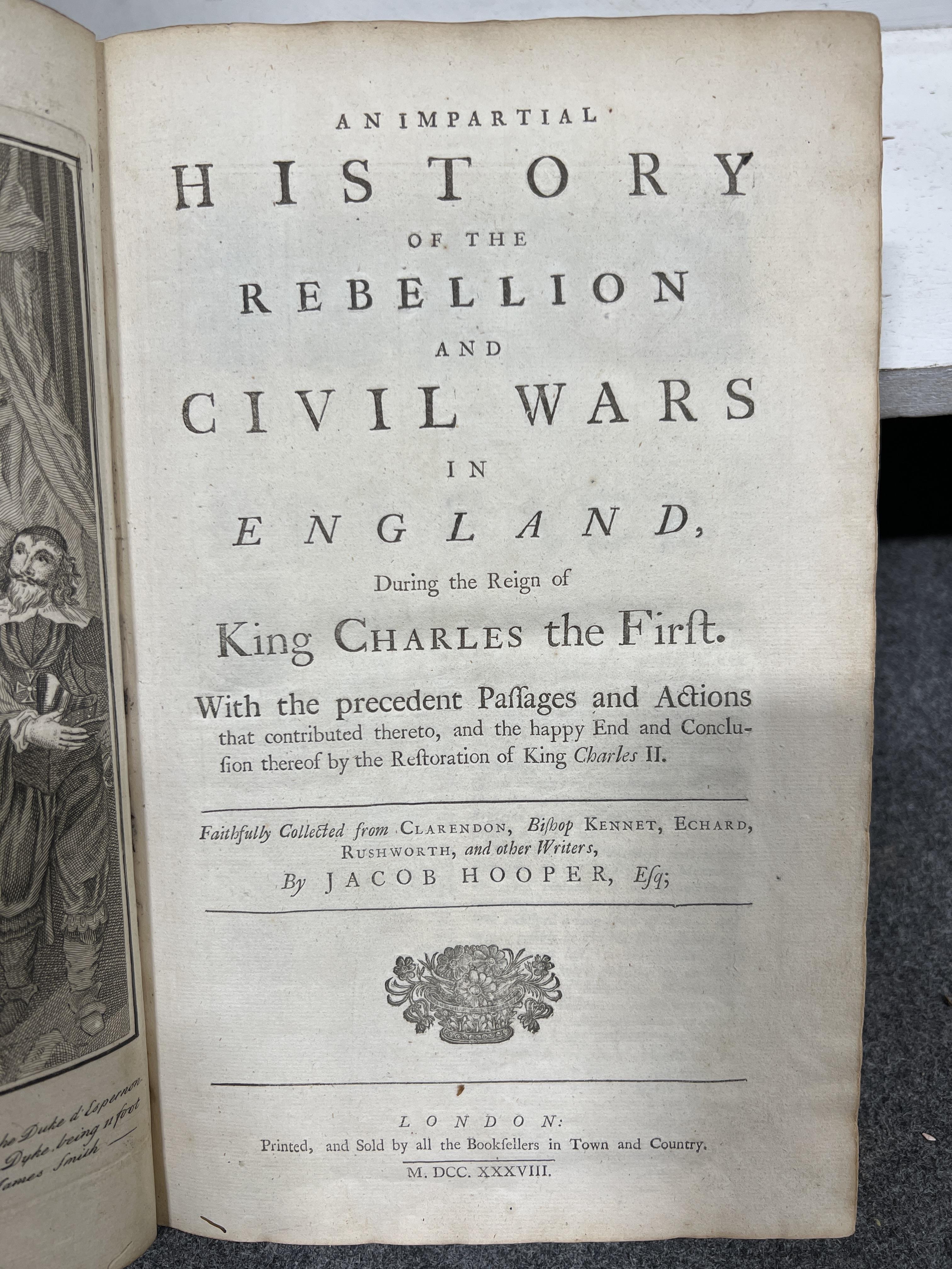 Lot 140 - Jacob Hooper, An Impartial History of the