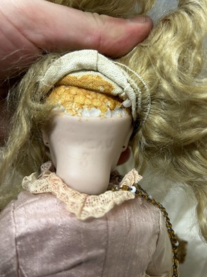 Lot 1008 - Heubach Koppelsdorf, bisque head baby doll, vintage teddy bear and two other dolls.