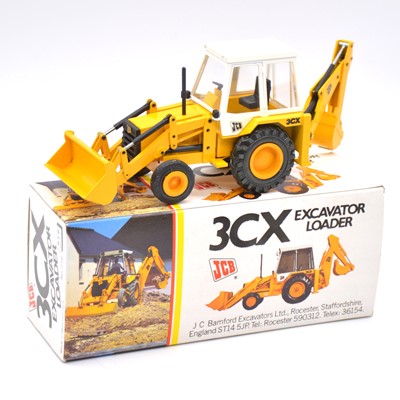 Lot 1222 - NZG Model ref no.216 JCB 3CX Excavator, 1:35 scale, boxed.