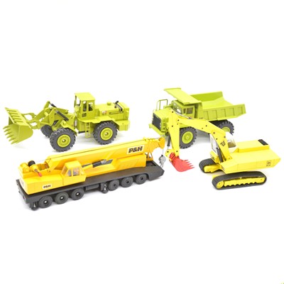 Lot 1221 - Four Model construction vehicles by NZG and Gescha.