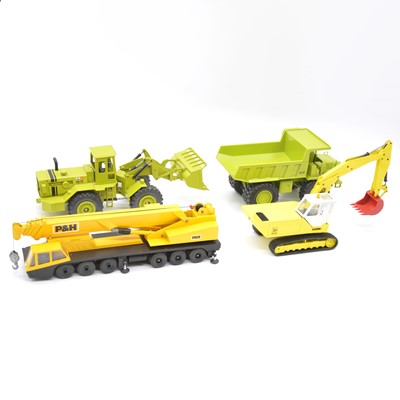 Lot 1221 - Four Model construction vehicles by NZG and Gescha.