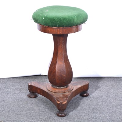 Lot 518 - Victorian mahogany piano stool