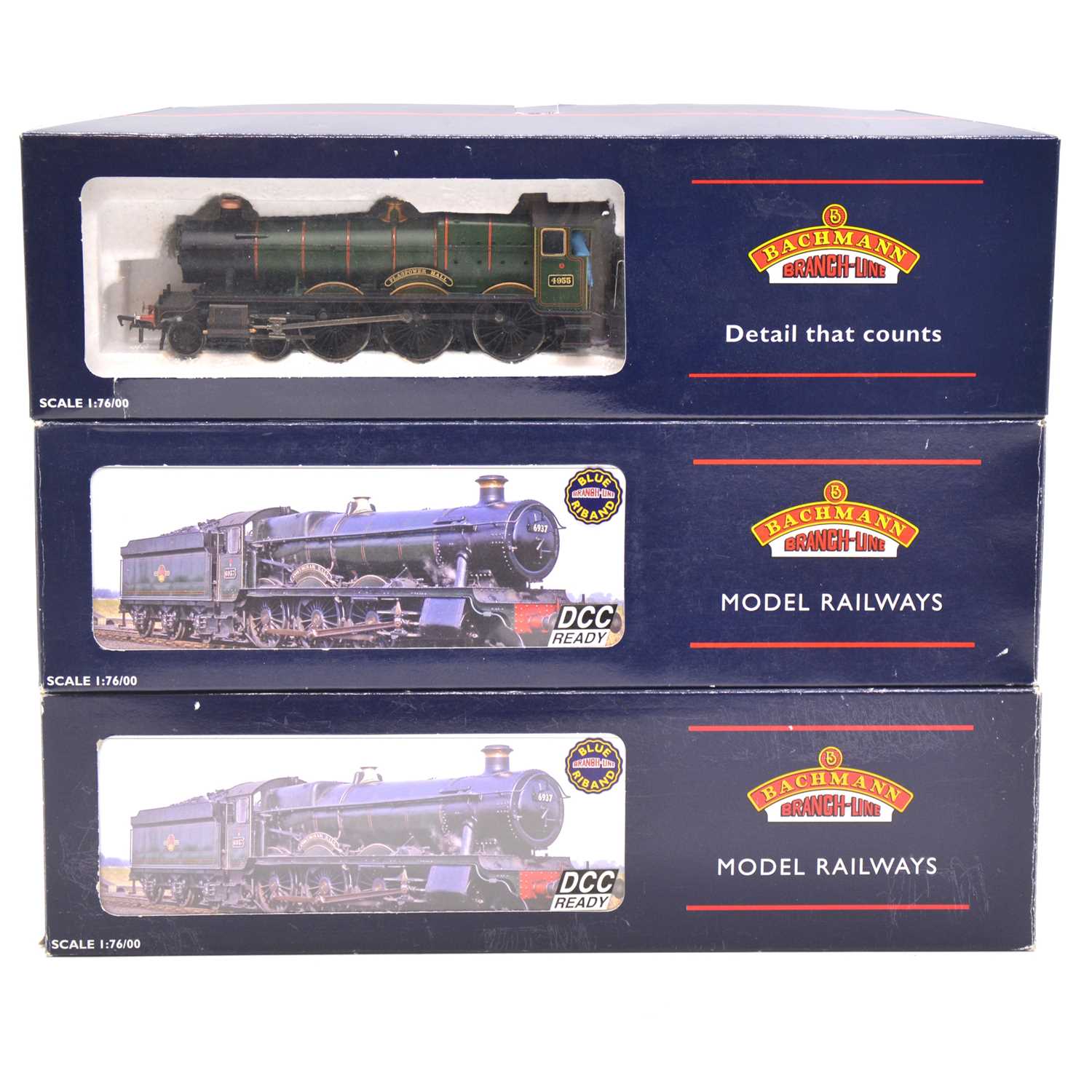 Lot 243 - Three Bachmann OO gauge model railway steam locomotives with tenders, boxed