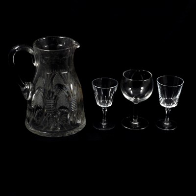Lot 116 - Two boxes of assorted glassware