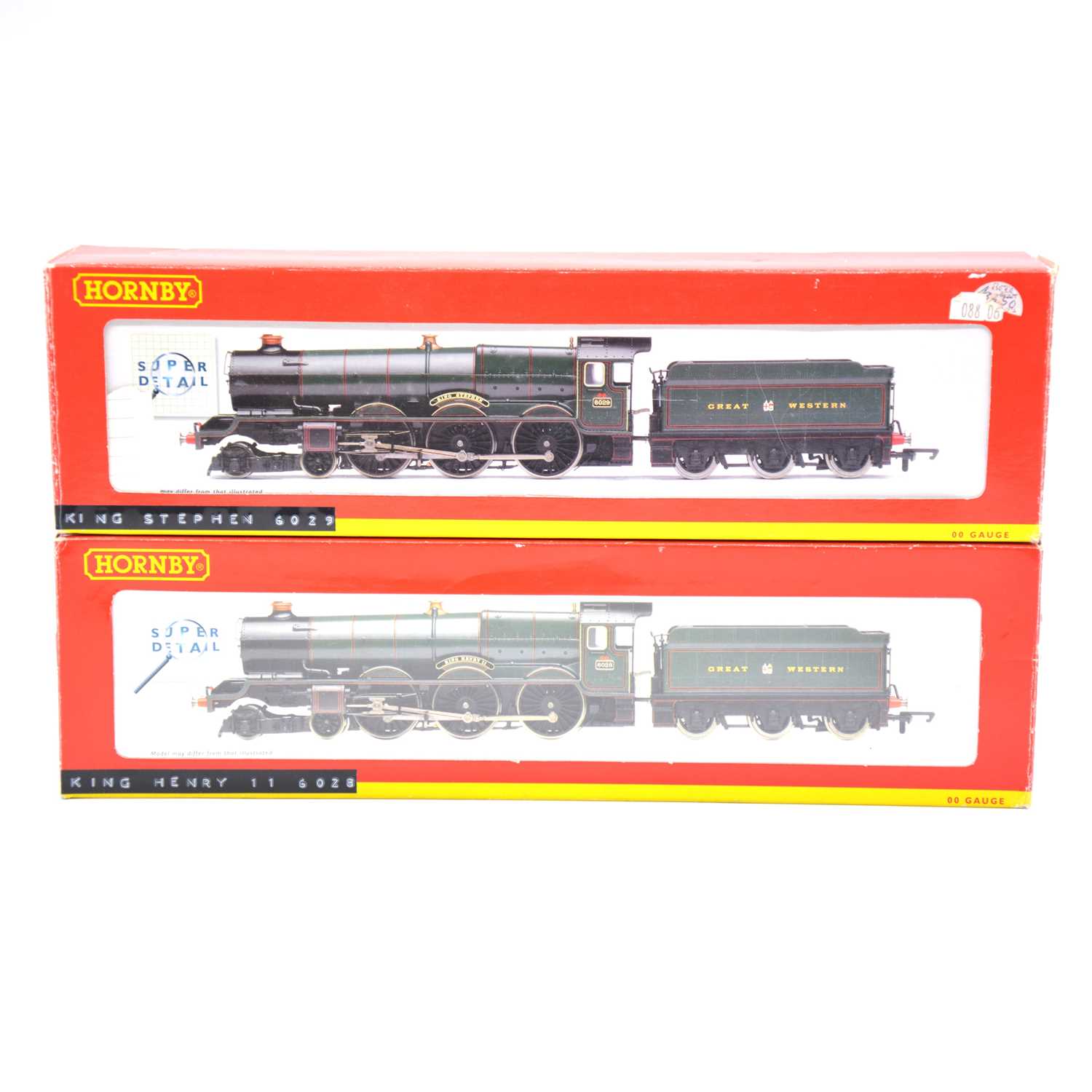 Lot 188 - Two Hornby OO gauge model railway steam locomotives with tenders, DCC fitted, boxed