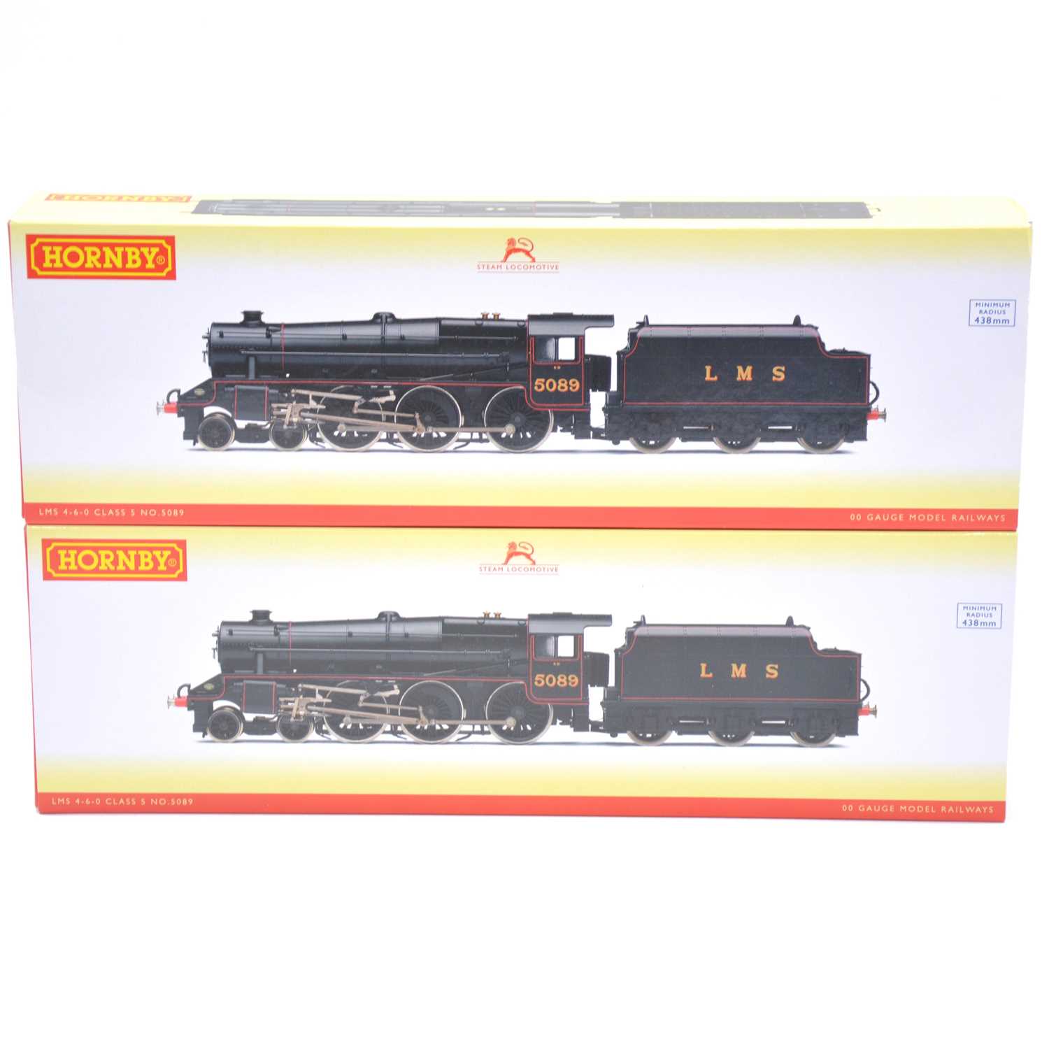 Lot 98 - Two Hornby OO gauge locomotives with tenders, two ref R3616 LMS 4-6-0 class S
