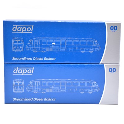 Lot 217 - Two Dapol OO gauge model railway streamlined diesel Railcars.