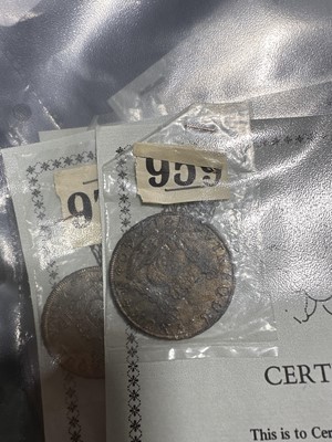 Lot 491 - Seventeen shipwreck coins from The Hollandia, Sale of Sunken Treasure 1975.