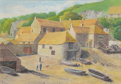 Lot 287 - English School, Coastal fishing village