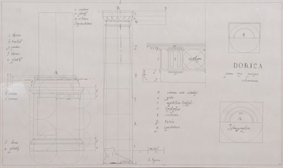 Lot 424 - 'King Kong', a New York architectural study drawing; and other drawings