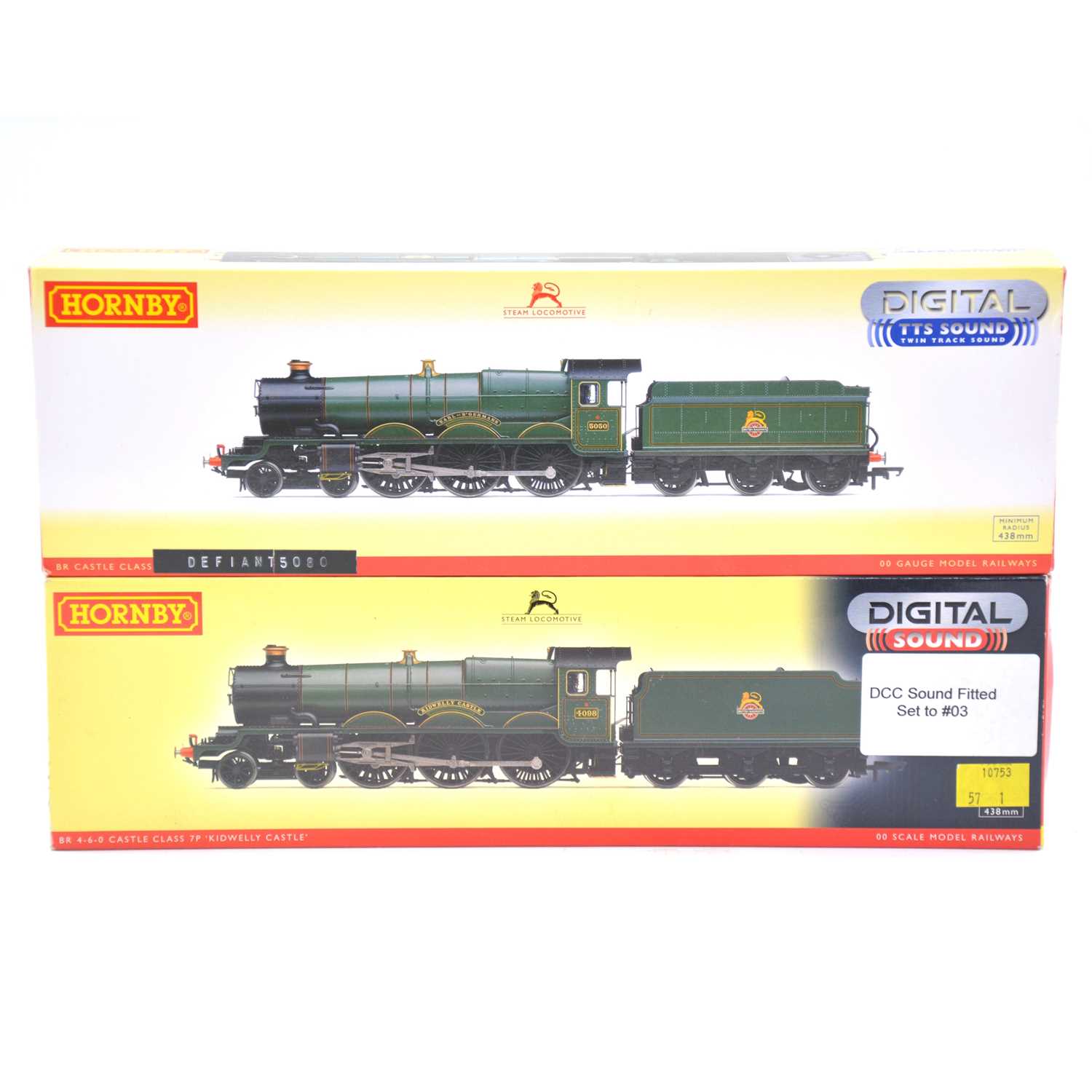 Lot 183 - Two Hornby OO gauge model railway locomotives with tenders, R2897XS and R3383TTS