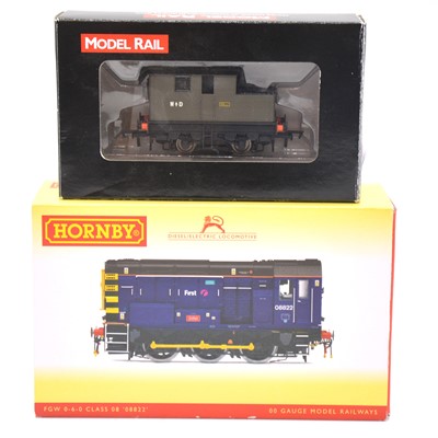 Lot 177 - Two OO gauge model railway locomotives diesel electric class 08 and Sentinel