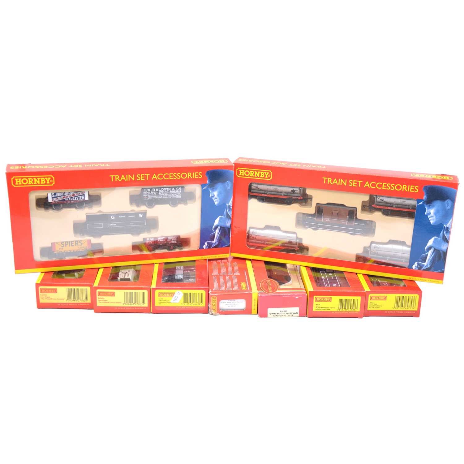 Lot 114 Nine Hornby OO gauge model railway wagons