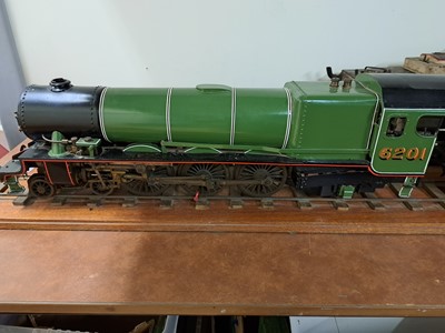 Lot 4 - A 2.5 inch gauge live steam model railway locomotive, LMS 4-6-2, Princess Royal class, no.6201