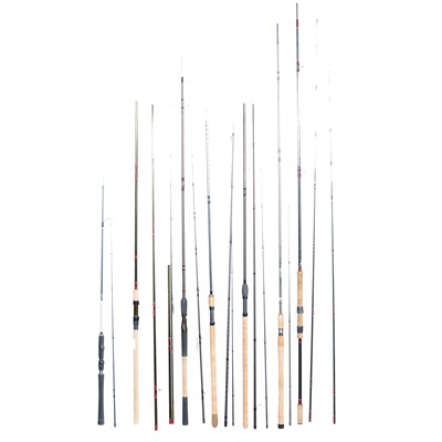 Lot 190 - Seven assorted graphite coarse fishing rods