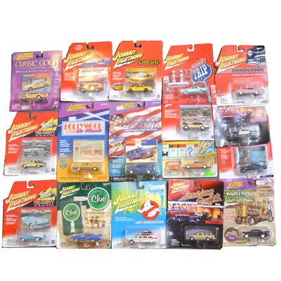 Lot 1195 - Seventeen Johnny Lightning die-cast model vehicles