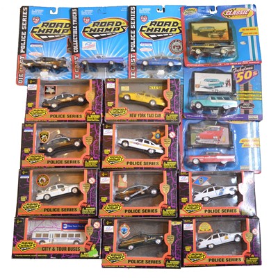 Lot 180 - Sixteen Road Champs die-cast model vehicles, boxed.