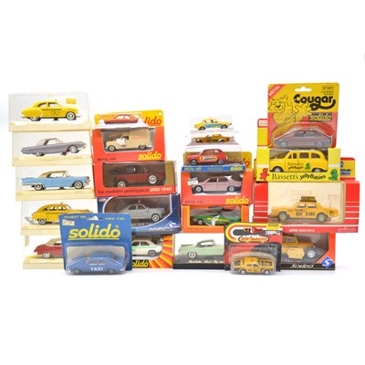 Lot 138 - Twenty-two die-cast model vehicles, including Solido and Majorette, all boxed.