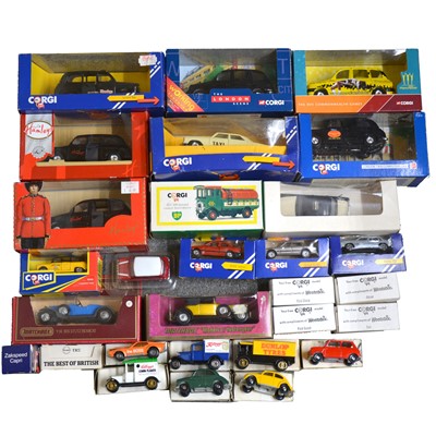 Lot 139 - Twenty-nine die-cast model vehicles, including Corgi and Matchbox, boxed.