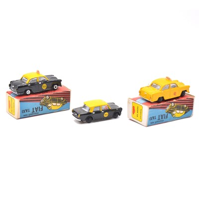 Lot 1137 - Three Maxwell Mini die-cast taxi models.