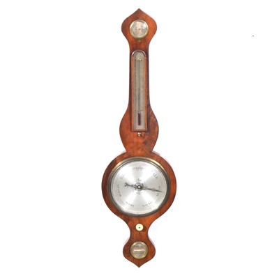 Lot 453 - Victorian mahogany banjo barometer