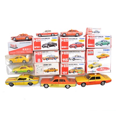 Lot 1149 - Eighteen Tomica and Tomy die-cast model vehicles